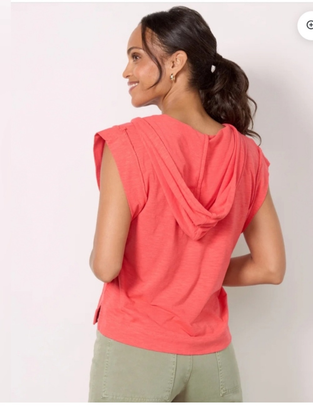 EVEREVE - Coral Cruz sleeveless hoodie- Size Medium NWT - Picture 5 of 6